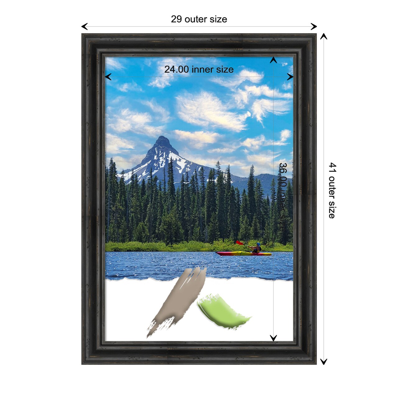 Rustic Pine Wood Picture Frame, Photo Frame, Art Frame